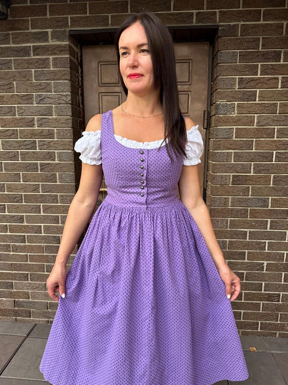 Vintage dress, Austrian dress, Dirndl dress, sarafan ,Bavarian dress, Octoberfest Trachten Dress, summer dress, retro dress, prairie dress