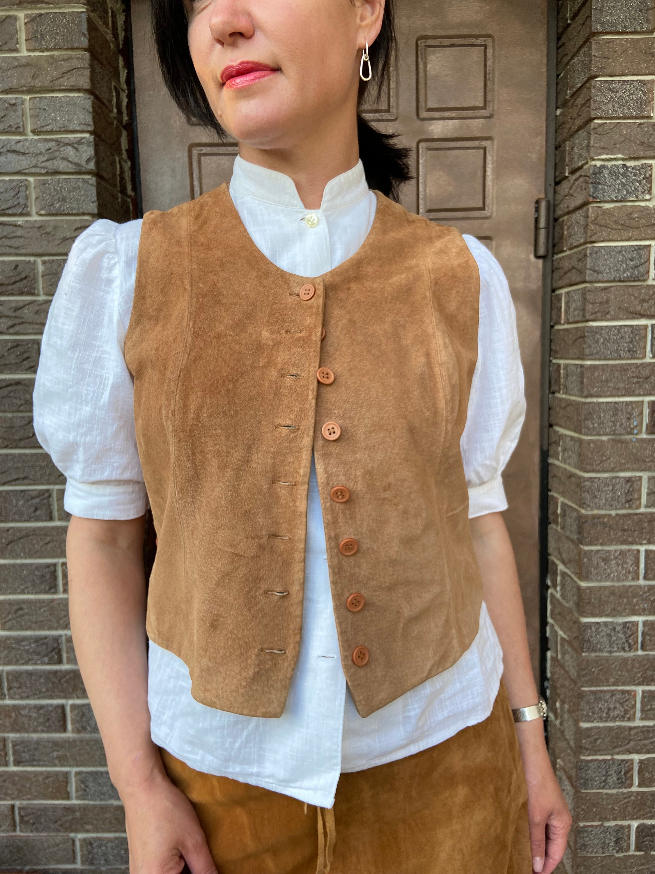 Reserved Leather Vest, Vintage Vest, Austrian Genuine Suede Vest, Brown Women Vest, Leather Biker Vest, Rock Festival Vest - Etsy Reserved Leather Vest, Vintage Vest, Austrian Genuine Suede Vest, Brown Women Vest, Leather Biker Vest, Rock Festival Vest - Etsy