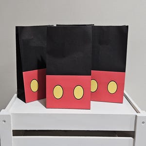 Mickey Mouse Inspired Party Favor Bags