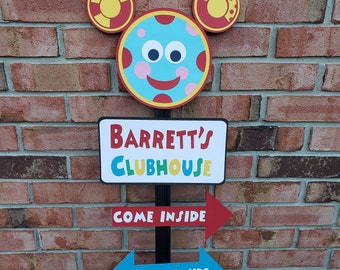 Personalized Mickey Mouse Clubhouse Party Sign