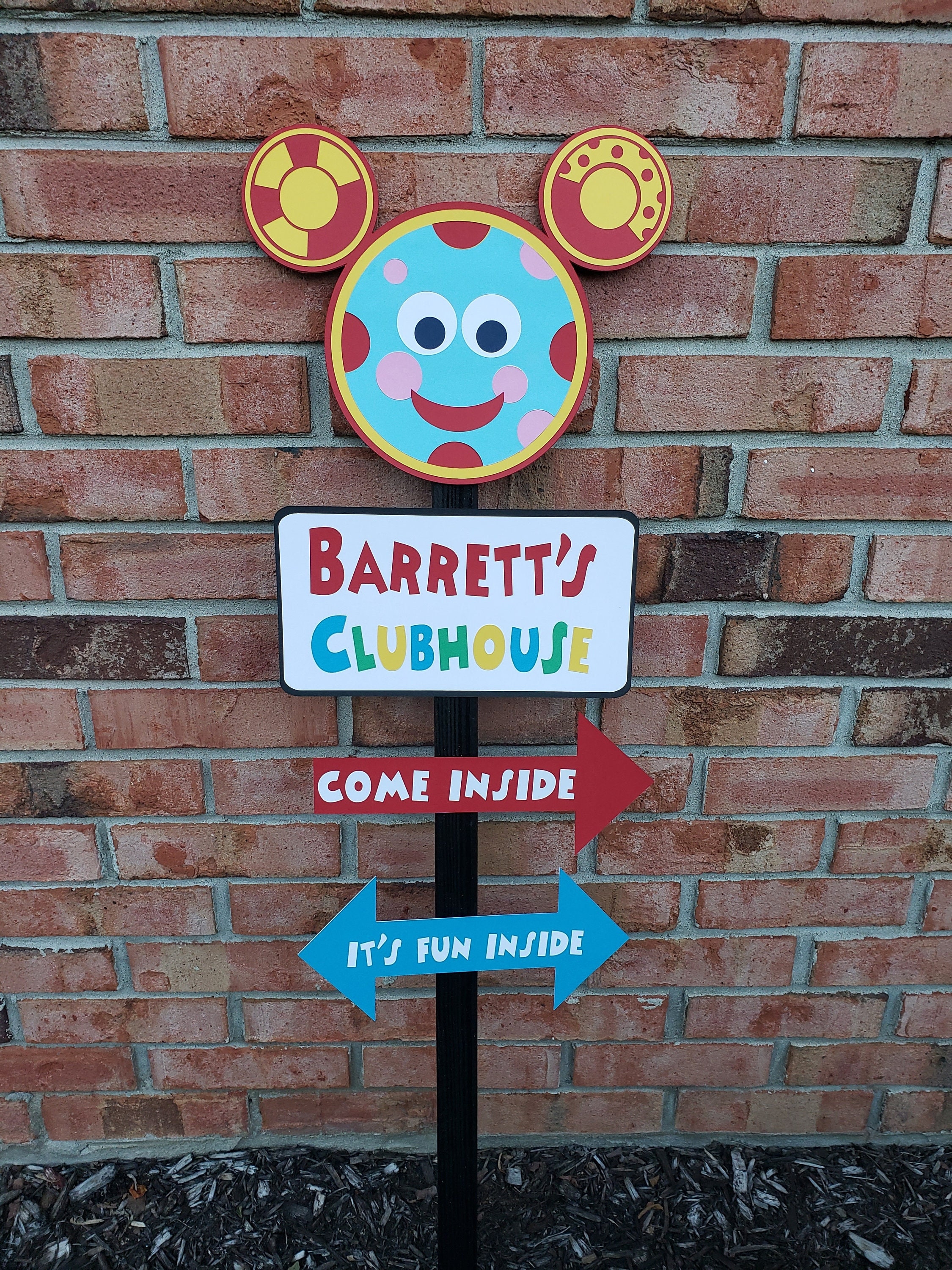 Personalized Mickey Mouse Clubhouse Party Sign
