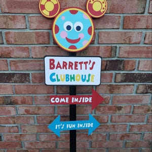 Personalized Mickey Mouse Clubhouse Party Sign