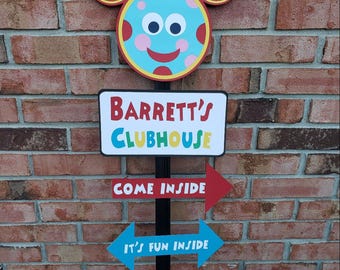 Personalized Mickey Mouse Clubhouse Party Sign
