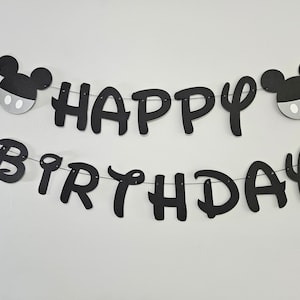 Steamboat Mickey Banner, Steamboat Willie, Mickey Mouse Birthday