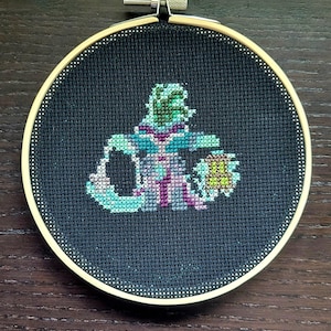 Thresh Cross Stitch Pattern: League of Legends Pixel Art