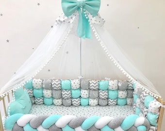 mint nursery bedding