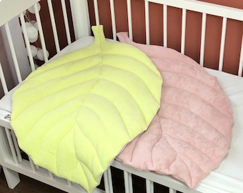 Citric Вouble sided play mat, Leaf Play Mat, Leaf Floor Rug, Nursery Rug , kids rug girl, kids floor mat, Free shipping, personalized gifts