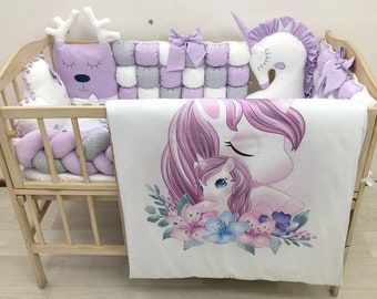 crib unicorn bedding