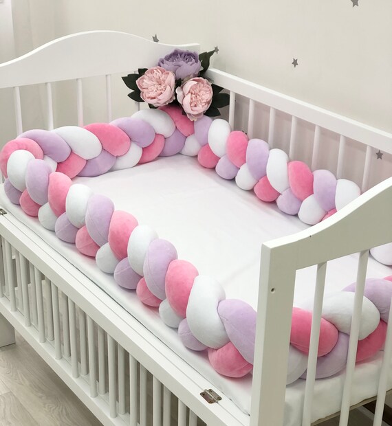 braided cot bumper safety