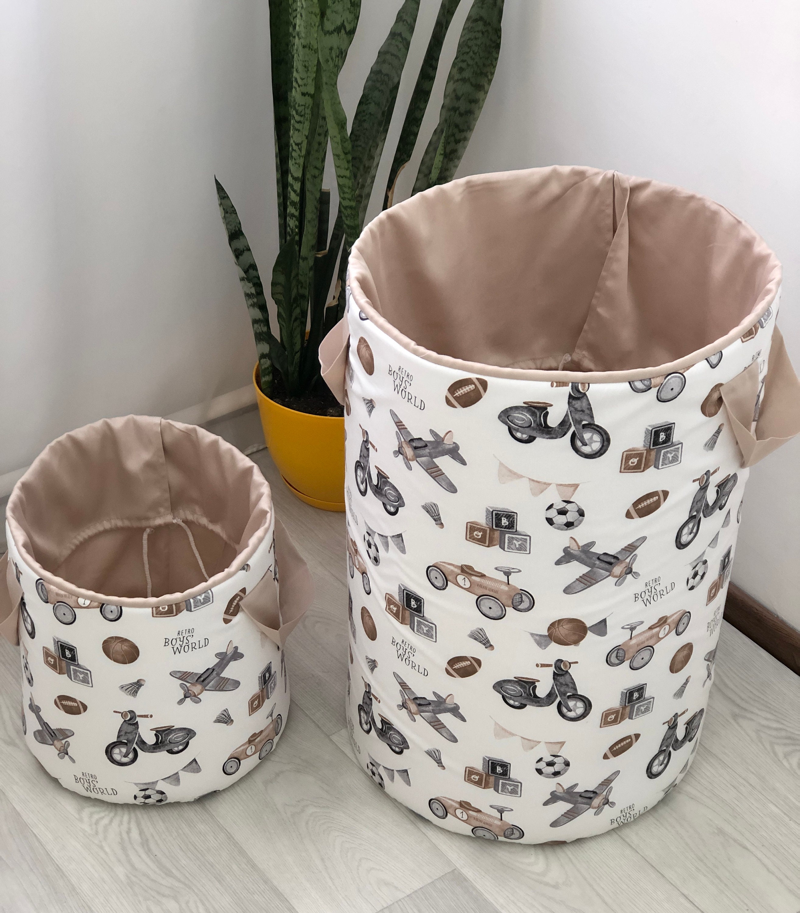 Toy basket storage. Toy box and playroom decor. Storage bin Etsy