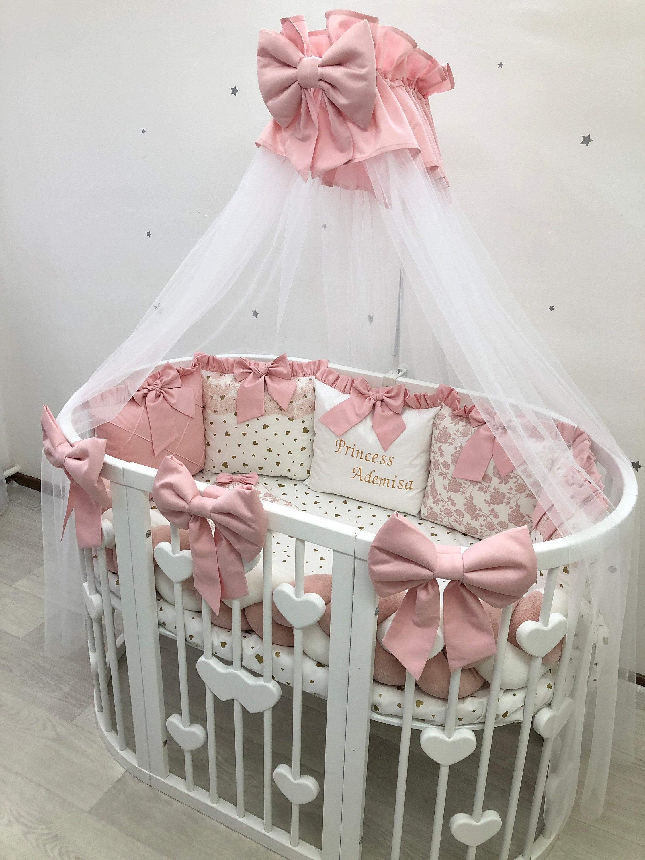 oval crib bedding