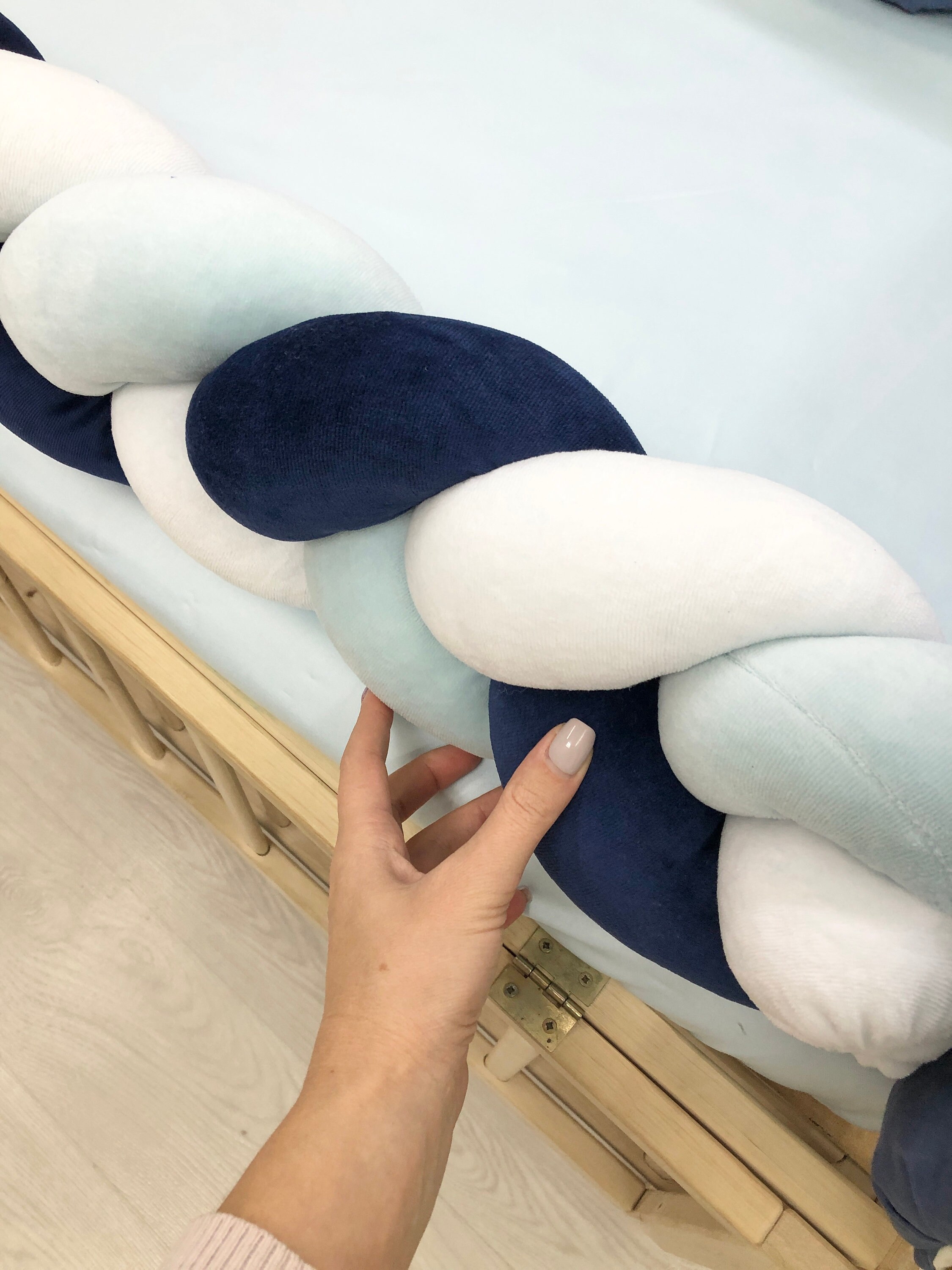 Personalized baby bedding for newborns. Blue crib bedding set. Etsy