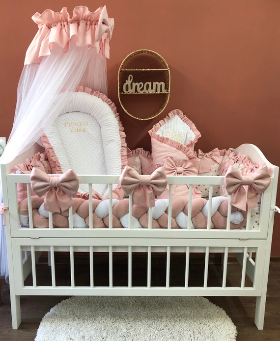 pink princess cot