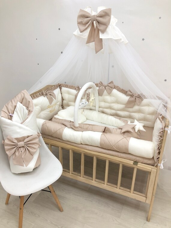 Royal Luxury Baby Bedding Set Cappuccino Color for a Crib. Etsy