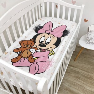 Minnie Mouse Crib Bedding Etsy UK