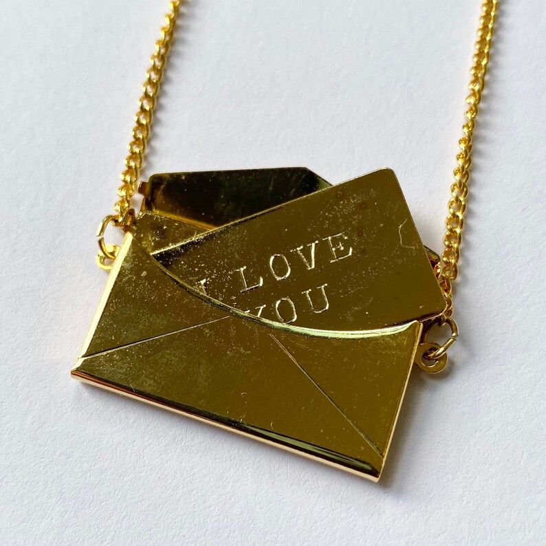 Love letter locket necklace