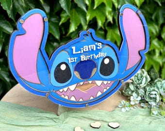 Alternatywa dla księgi gości Blue Alien: spersonalizowana pamiątka z okazji pierwszych urodzin