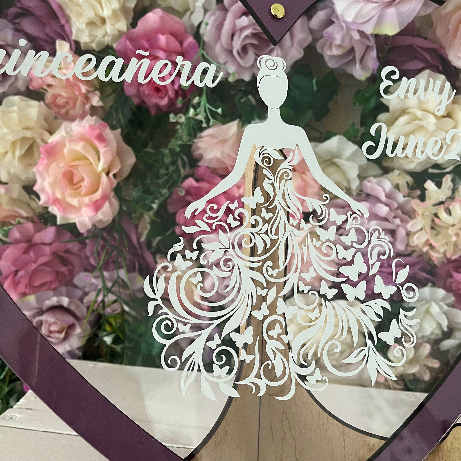 Quinceanera Guest Book Alternative Acrylic Quinceanera Etsy