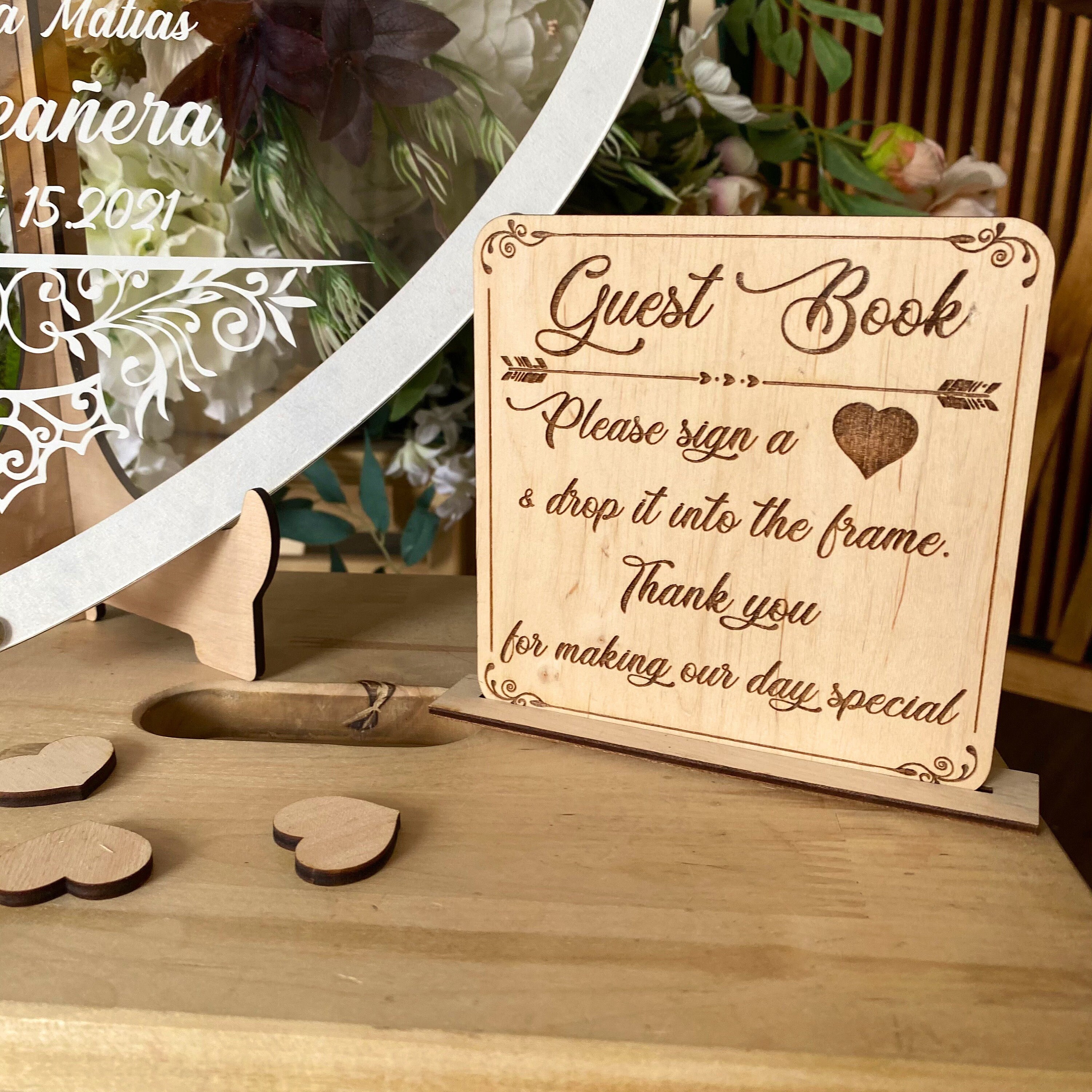 Quinceanera guest book alternativeMis quince anos Etsy