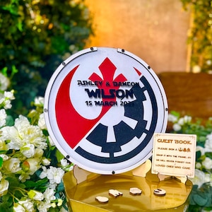 Star Wars Rebel Alliance Wedding Guest Book Alternative Star Wars Custom Wedding Guestbook Sign In Star Wars Birthday Guest Book
