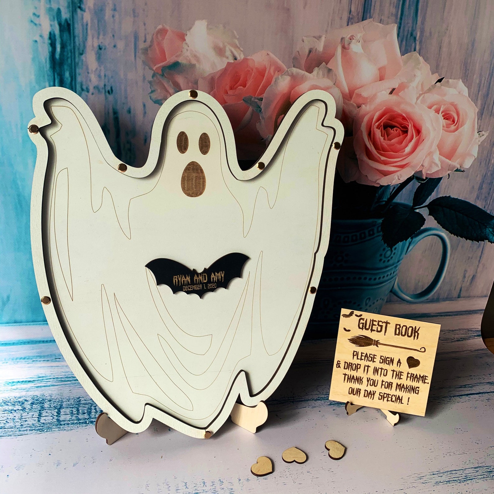 Custom Halloween Wedding Guest Book Alternativehalloween Etsy