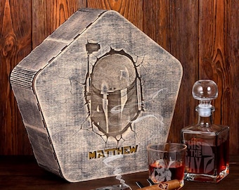 Mandalorian Whiskey Glass Set This Is The Way Whiskey Decanter Star Whiskey Set Christmas Gift For Him Etched Whiskey Glasses Set