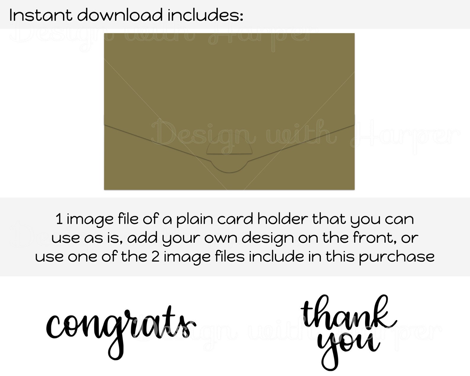 Gift Card Holder Svg Template Cut File Instant Download Etsy