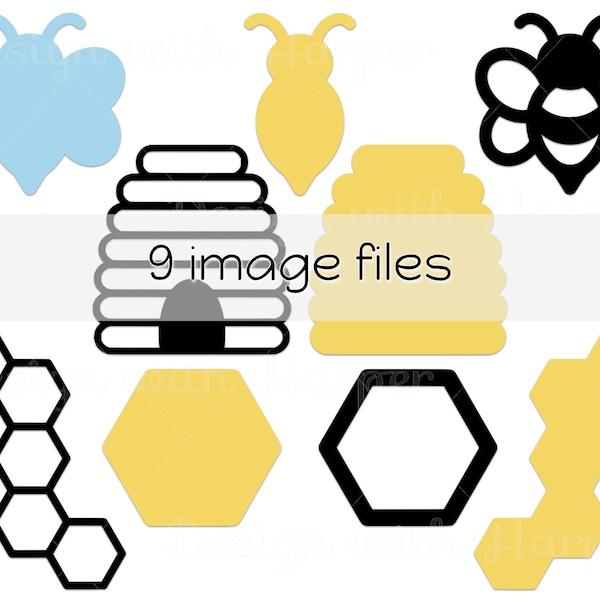 Bees, beehive, and honeycomb svg bundle | cricut silhouette cut file | digital download file