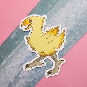 Cute Final Fantasy Chocobo Matte Vinyl Sticker