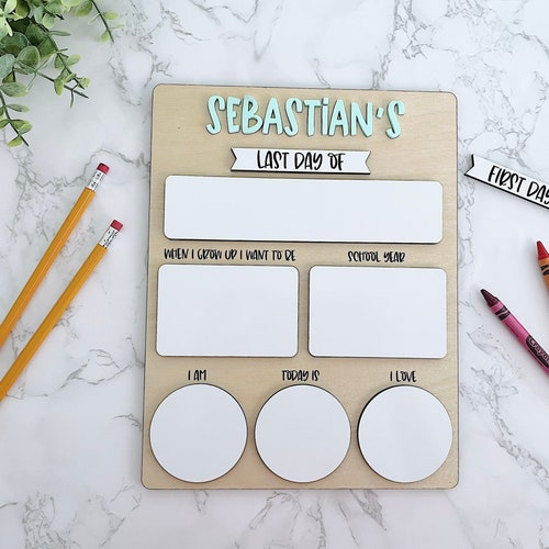 First Day of School Sign Personalized Back to School Sign Etsy