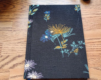 Handmade Cloth Notebook | Blank Fabric Journal | Hardcover Diary | Handbound Sketchbook