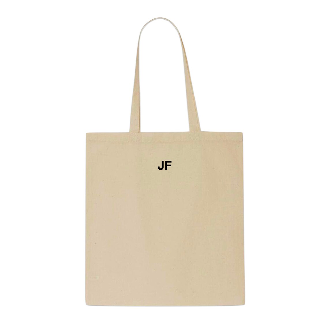 Name Initials Embroidered Tote Bag Etsy