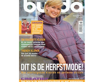 Burda vintage Magazine 2002 10 octobre automne automne hiver édition néerlandaise chemisier jupe pantalon robe couture enfants bricolage motif femmes motifs