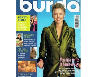 Burda vintage Magazine 2001 janvier printemps été édition néerlandaise chemisier jupe pantalon robe couture mariée enfants fille bricolage motif femmes motifs