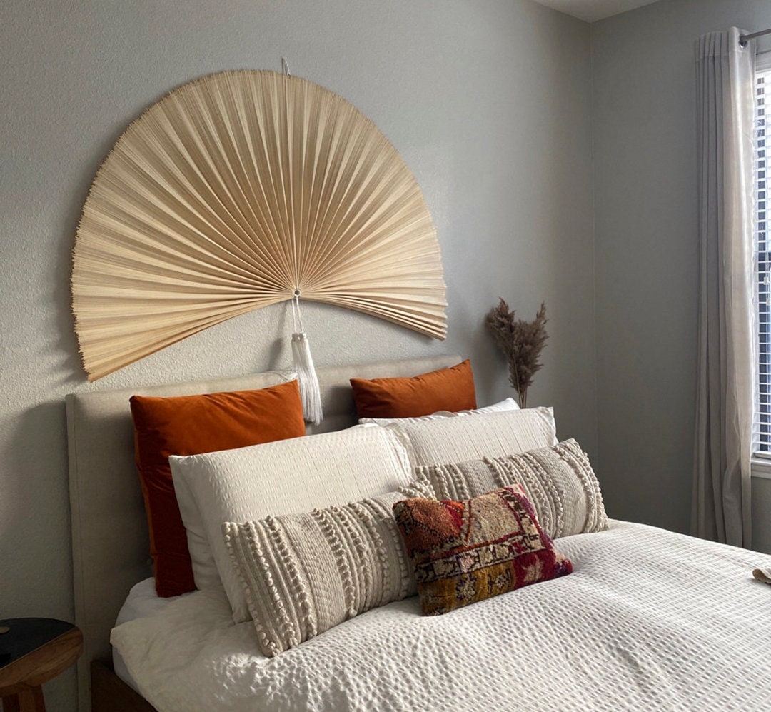 Bamboo Fan Wall Decor Decorative Fan Wicker Fan Large