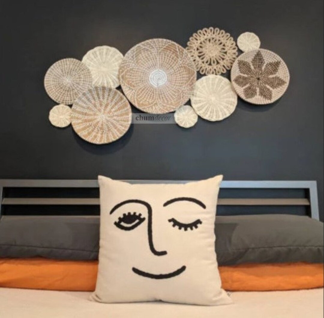 Wall Basket Decor Set 10, Basket Wall Hanging, Wall Decor Basket