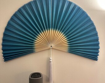 Bambo Fan Wall Decor, Fan Headboard Art, Wicker  Fan, Bohemian Wall Decor, Boho Large Decorative Fan, Asia Wall Decor, Boho Wall Hangings