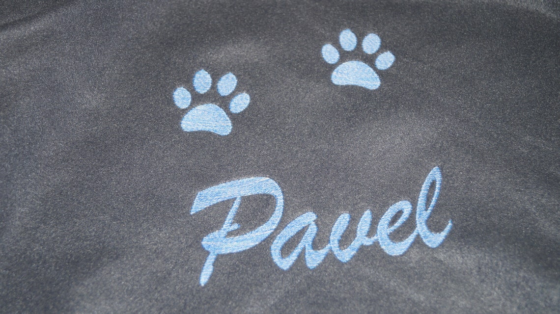 Hundedecke personalisiert 130 x 170 m Pfoten | Etsy