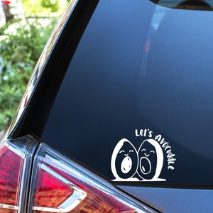 Let&#39;s Avocuddle Decal, Couple&#39;s Car Decal, Gift for girlfriend, boyfriend, spouse, Anniversary Gift, Gifts for Her | FREE SHIPPING on Decals