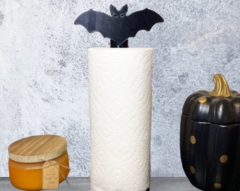 Bat Paper Towel Holder, Paper Towel Roll Holder for Kitchen Bathroom,  Halloween Kitchen Decor, Goth Kitchen Decor with Coffin Base, Gothic  Kitchen