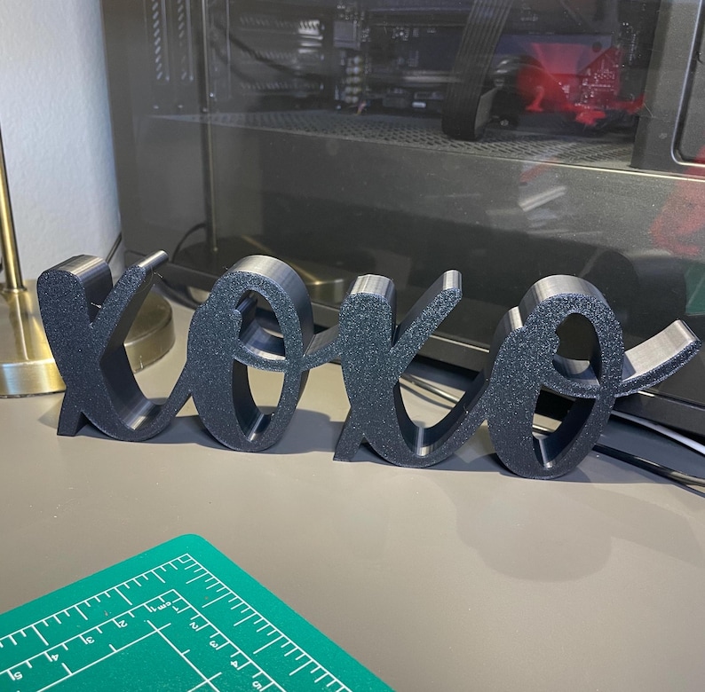 XOXO Valentine's Table Decor, Hugs and Kisses Theme (3D Printed) - Etsy