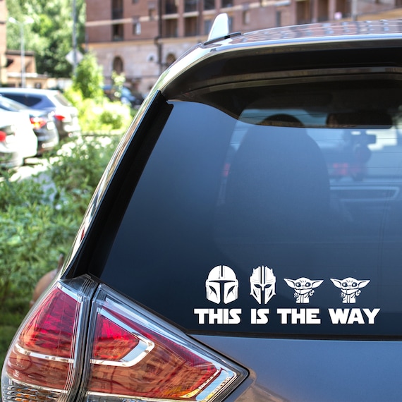 Mandalorian car decals deals