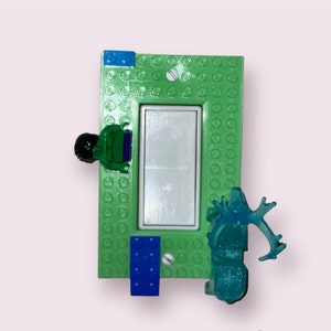 Block Bricks Light Switch Cover, Rocker Flip Switch, Building Blocks, Christmas presents for Boys, Boy Room Decor
