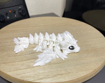 Articulated Crystal Dragon: 3D Printed Fidget Decor