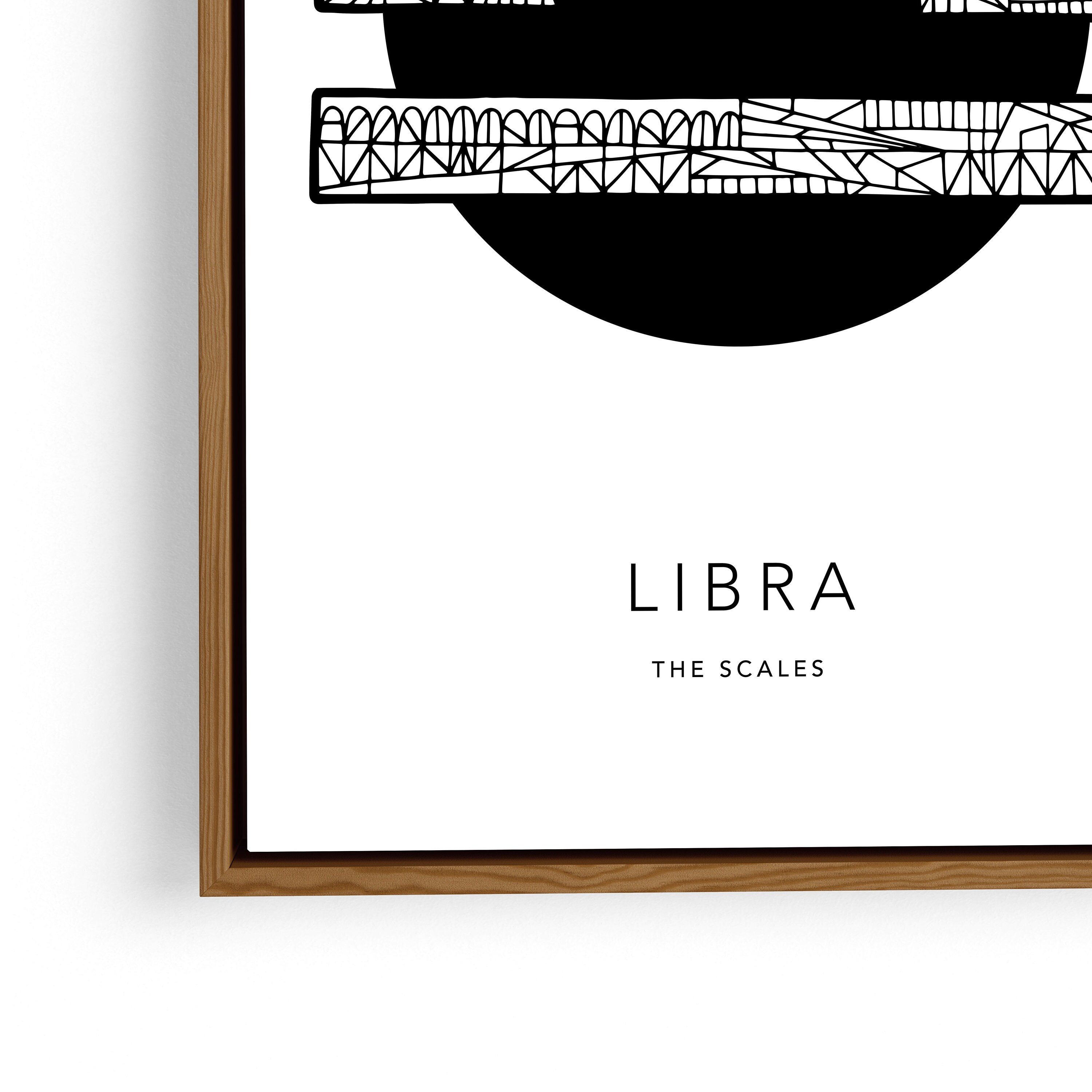 Libra Zodiac Sign Print Astrology Print Zodiac Print Etsy Canada