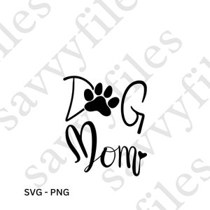 Dog Mom, Dog Mama, Happy Mother&#39;s Day Mommy SVG PNG file design, Best Mom Ever, Mama Hearts