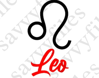 Leo Zodiac SVG file, Leo Zodiac Sign Cricut design SVG, Leo Logo SVG, Cricut Design Space, Cricut Cutter Machine, Leo