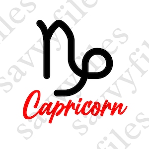 Arquivo SVG do Zodíaco Capricórnio, design Cricut do Signo do Zodíaco Capricórnio, SVG do logotipo Capricórnio, espaço de design Cricut, máquina de corte Cricut, Capricórnio