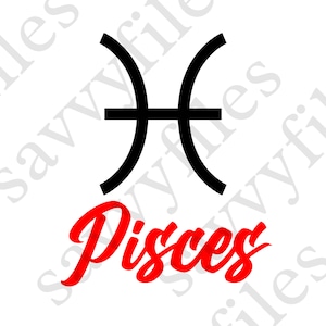 Fische Sternzeichen SVG Datei, Fische Sternzeichen Cricut Design SVG, Fische Logo SVG, Cricut Design Space, Cricut Cutter Machine, Fische