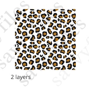 May include: A seamless pattern featuring a white background with brown and black leopard spots. The pattern is ideal for crafting projects, scrapbooking, and fabric design.